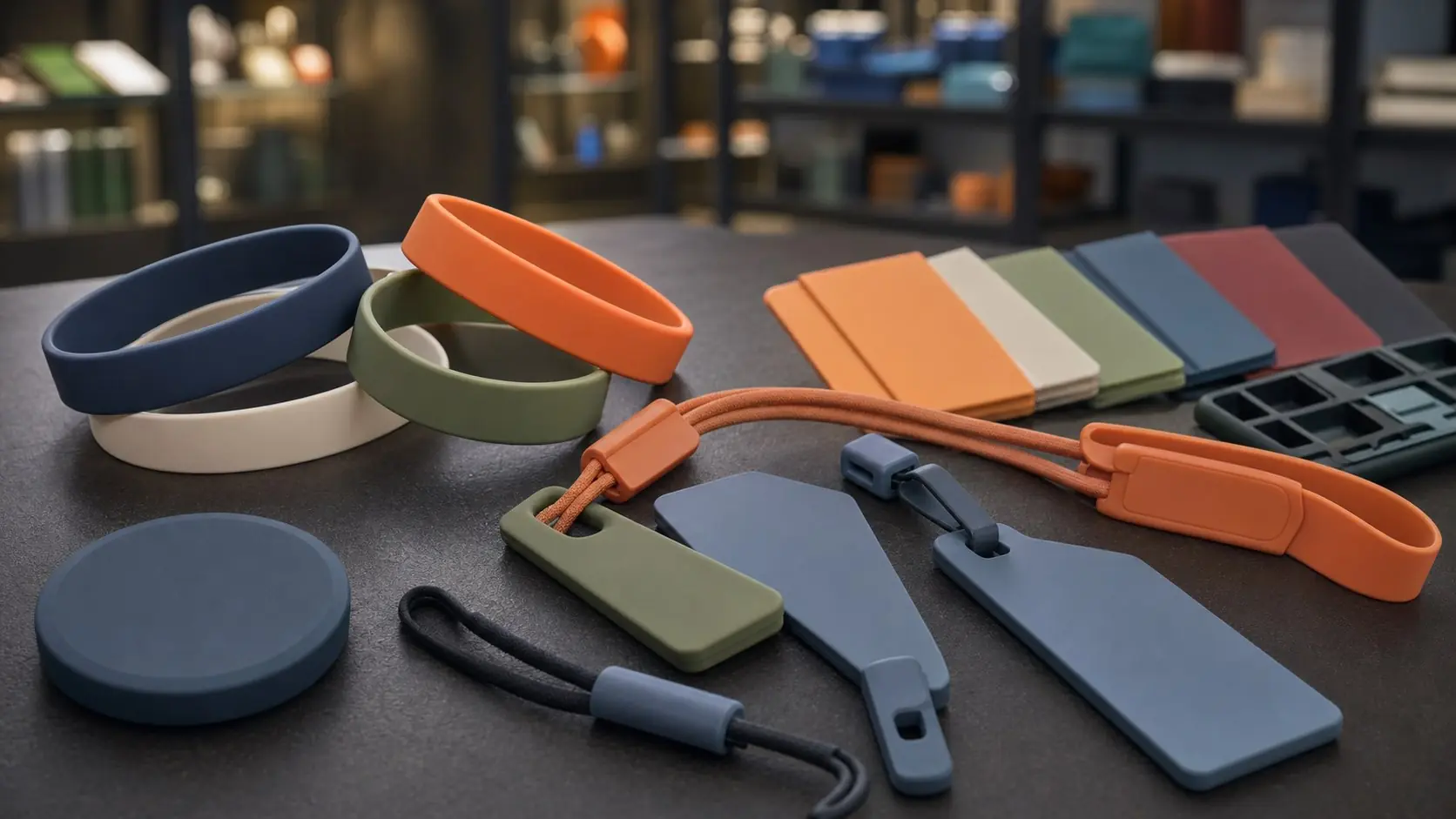 Refined promotional and lifestyle silicone product close-up
