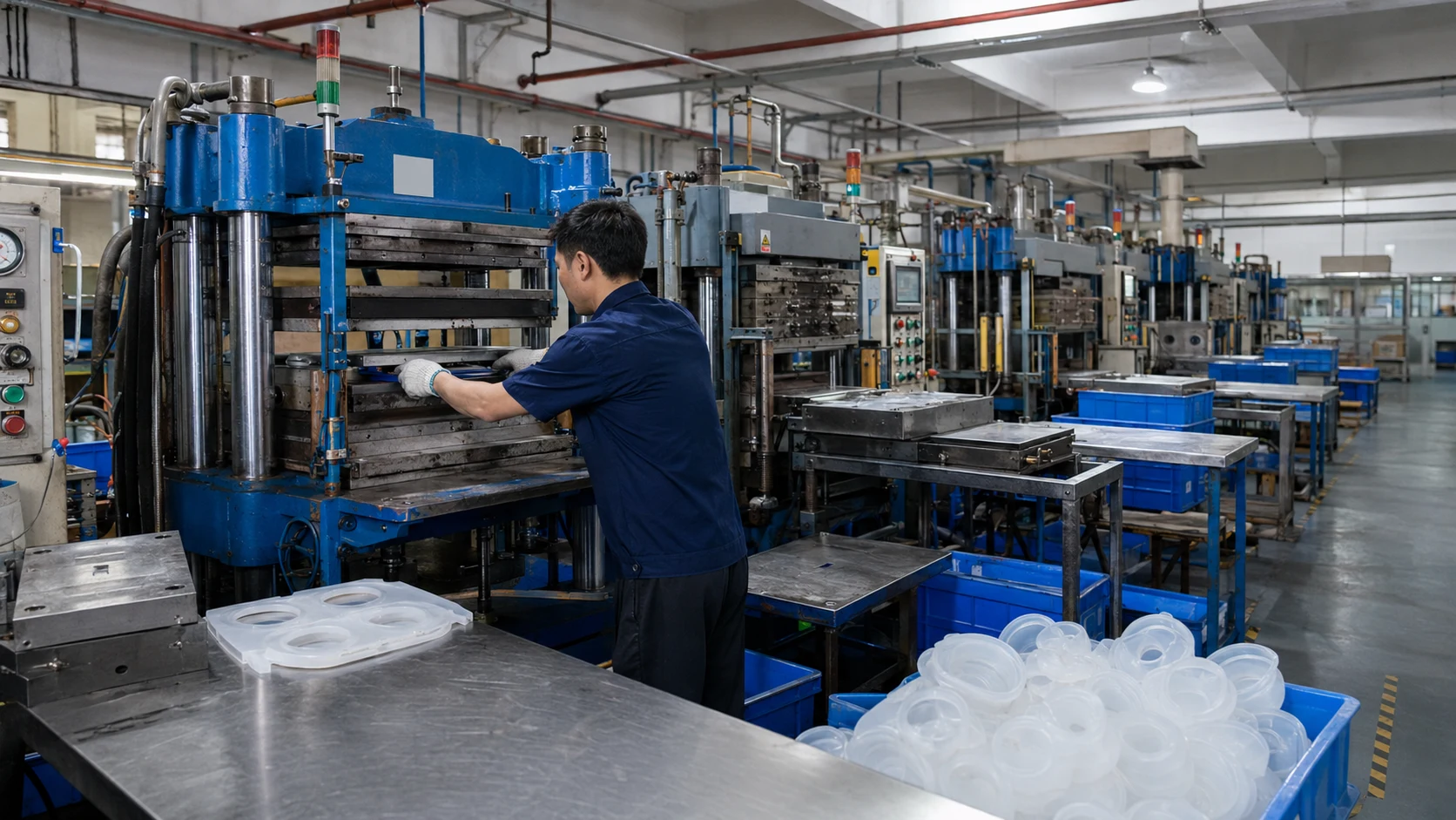 Real silicone production line