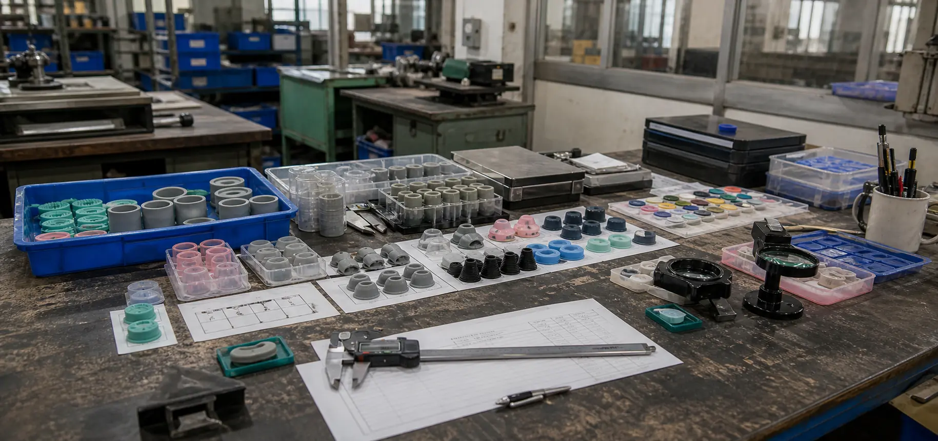 silicone product quality control workstation