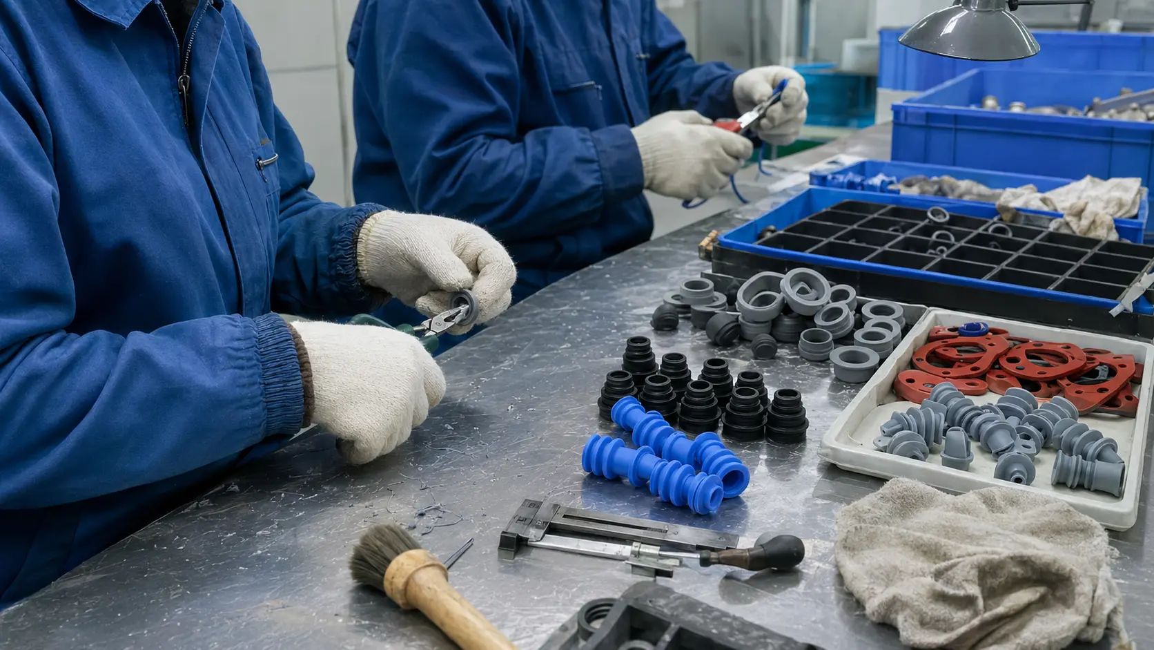 Real silicone finishing area