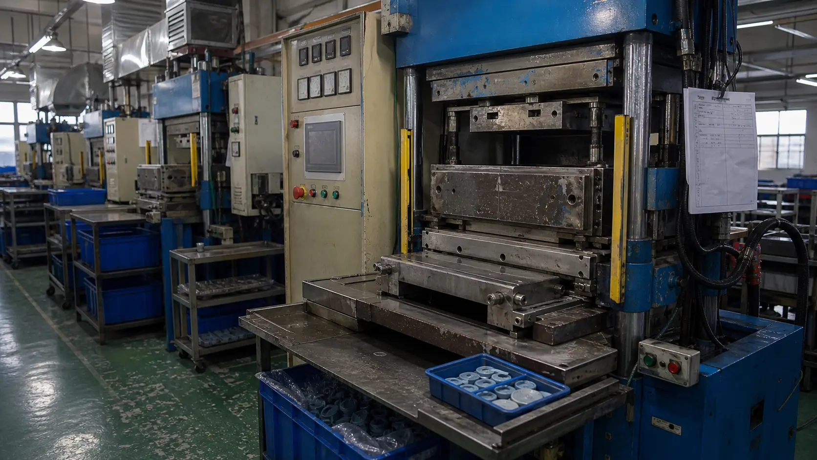 silicone molding press